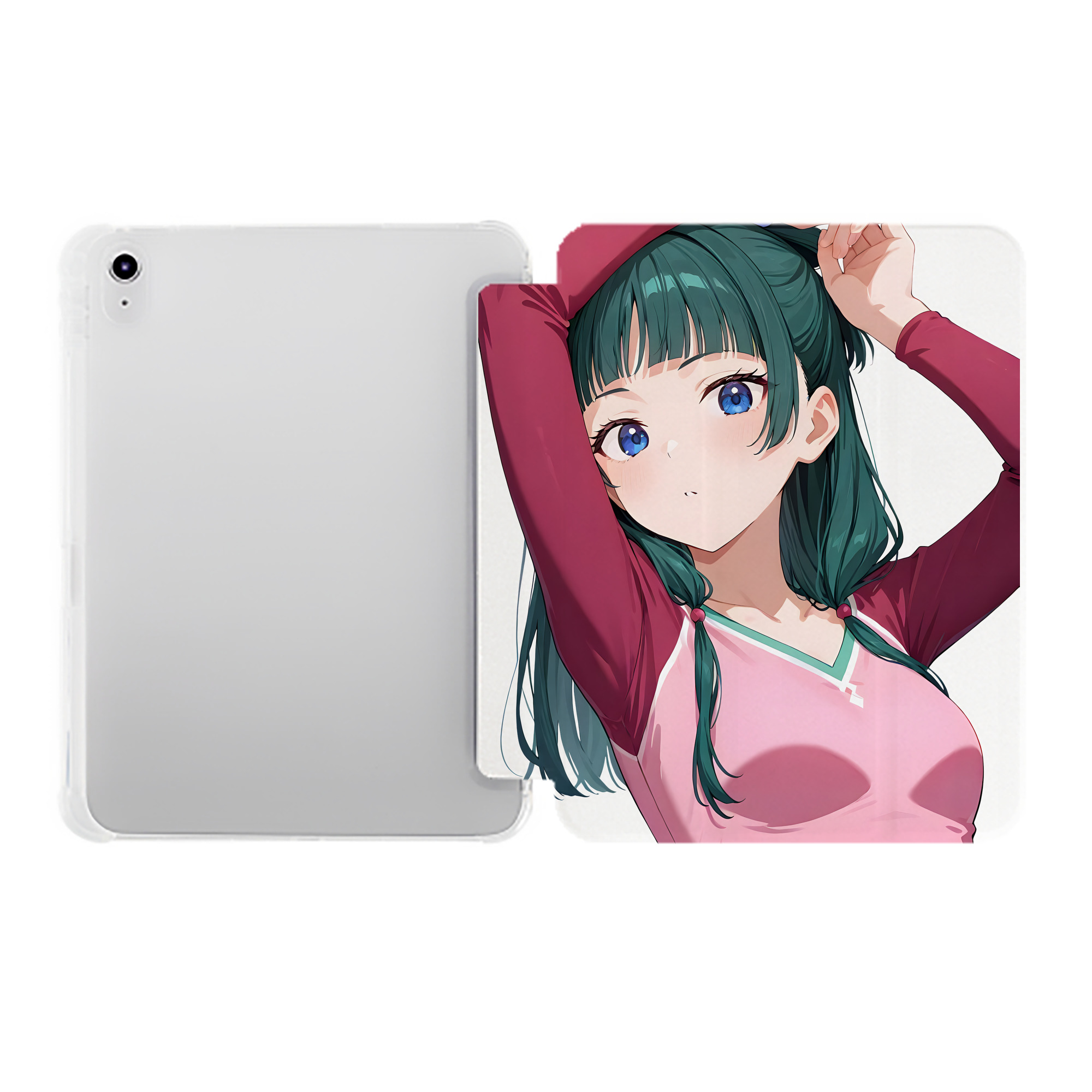（画像用） 薬屋のひとりごと The Apothecary Diaries IPad ケース ペン収納付き 三つ折りスタンド PUレザー×シリコン 対応機種9.5/10.5/10.9インチ